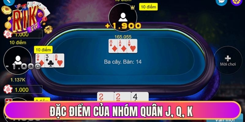 Đặc điểm của nhóm quân J, Q, K 