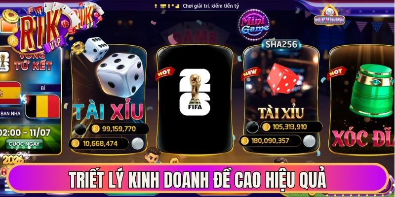 Giới Thiệu Rikvip Điểm Đến Giải Trí Đẳng Cấp Thế Giới 2 Triết lý kinh doanh đề cao hiệu quả cùng tính minh bạch Giới thiệu Rikvip