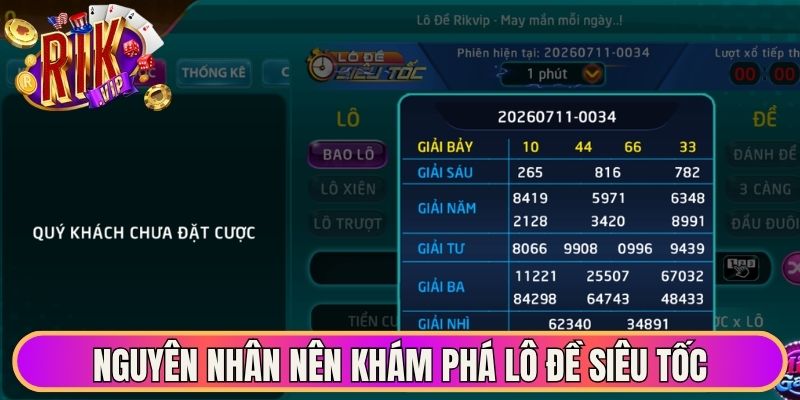 Lô Đề Siêu Tốc - Trải Nghiệm Đặt Cược Chớp Nhoáng 2026 1 Nguyên nhân nên khám phá lô đề siêu tốc