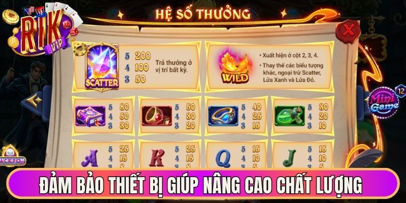 Đảm bảo thiết bị giúp nâng cao chất lượng 