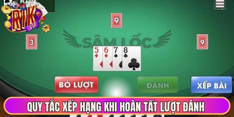 Quy tắc xếp hạng khi hoàn tất lượt đánh 